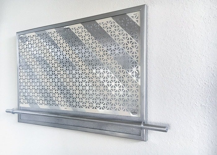 DIY hanging jewelry organizer on the wall