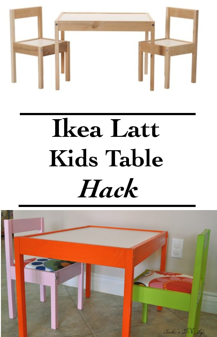 I can't believe how easy this Ikea Latt children's table makeover is!