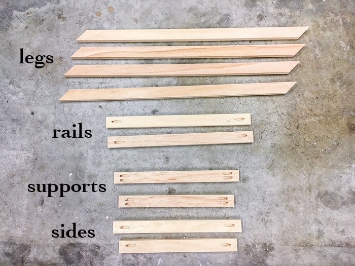 how to build an X-base accent table - the cuts
