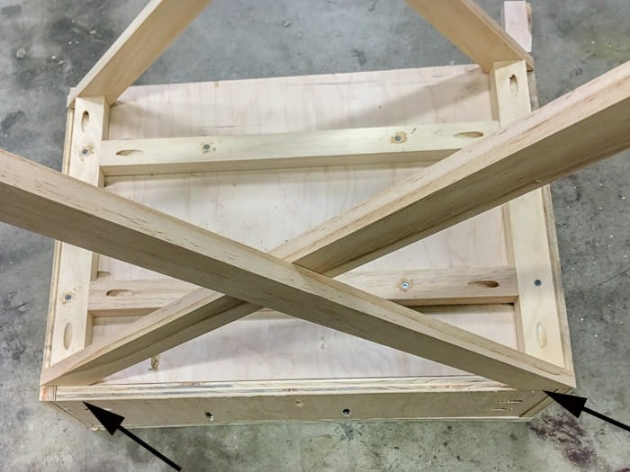 how to build an X-leg accent table.