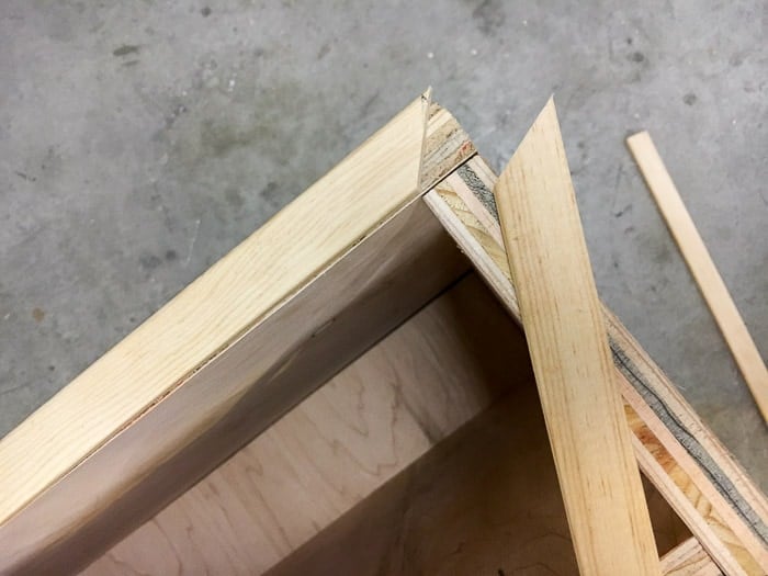 How to finish an X-leg accent table