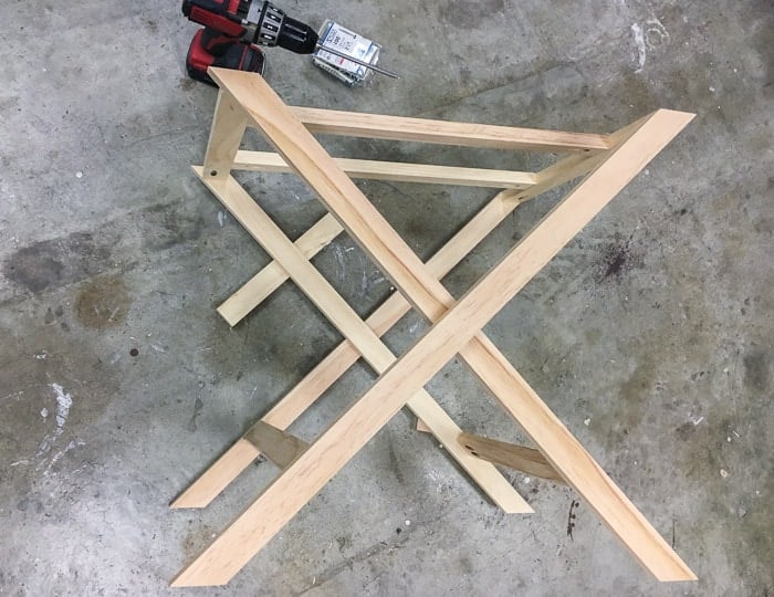 How to build the X-base bedside table.