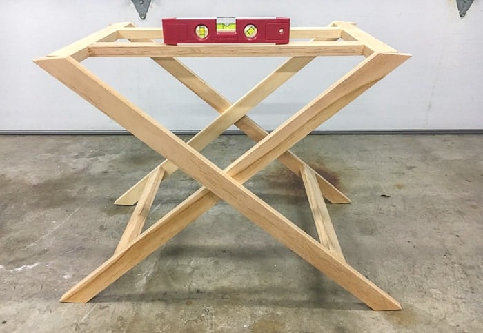 Step by step tutorial to build an X-leg table