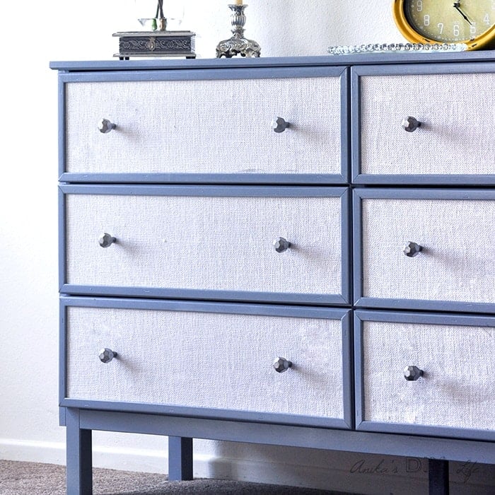 Textured Fabric Paneled Dresser – IKEA Tarva Makeover