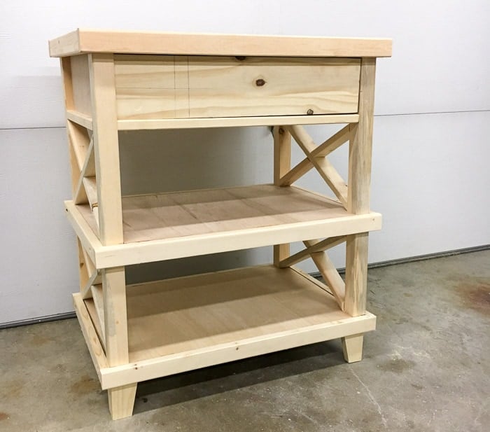 DIY Pottery Barn nightstand - full step by step tutorial and plans
