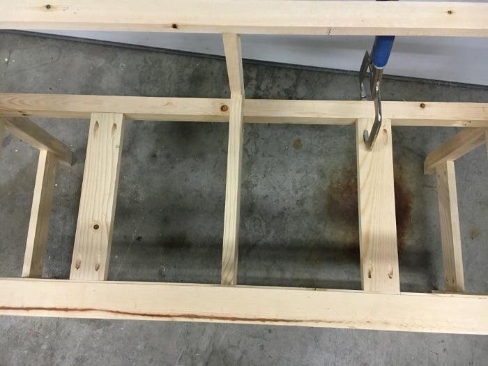 DIY Mirrored Console table- attach support for drawer slider