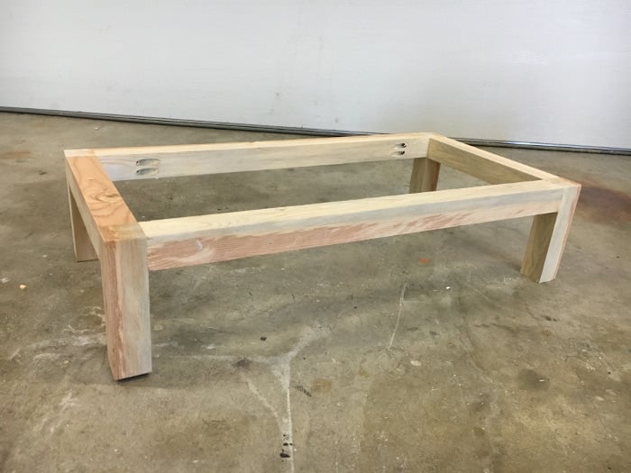 Ikea Ivar cabinet hack - building the base