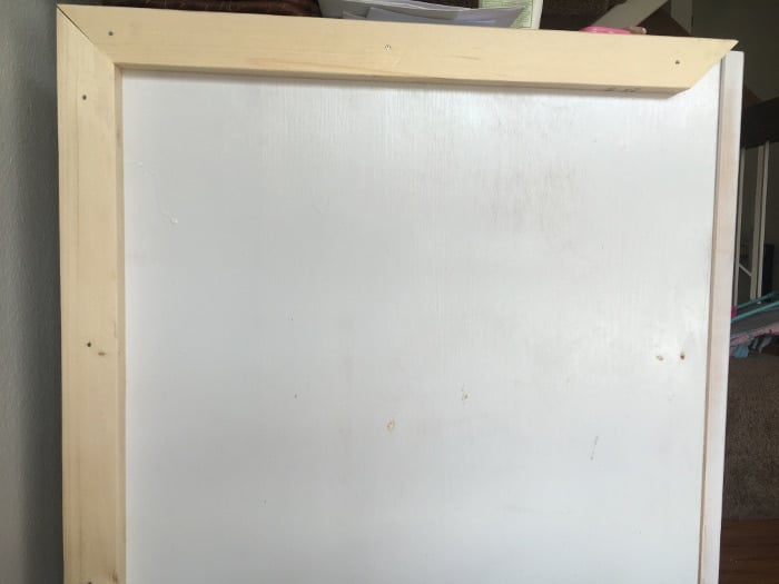 Ikea Ivar cabinet makeover adding trim