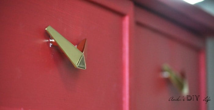 Beautiful Pulls make this Ikea Ivar cabinet makeover