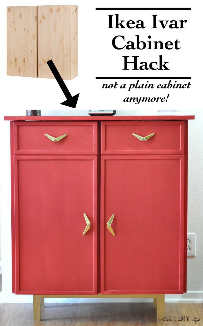 Can you believe this is an Ikea Ivar cabinet hack!