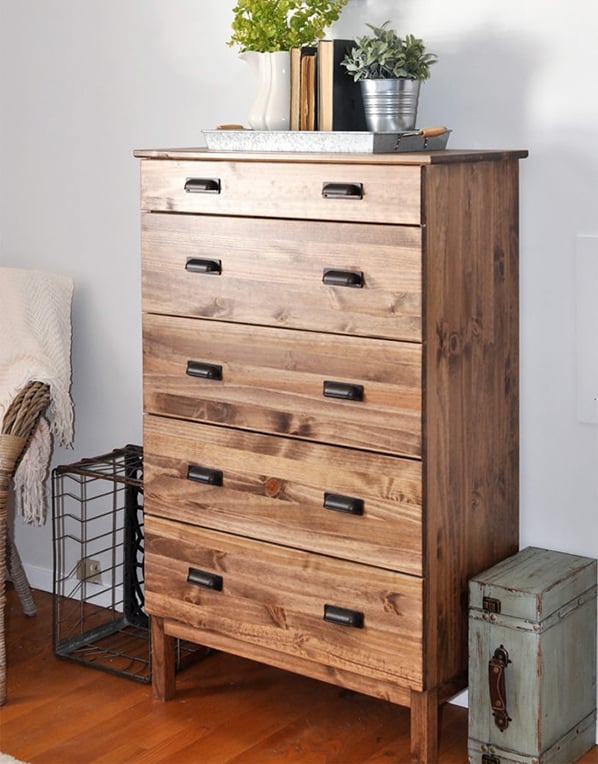 Some amazing genius Ikea Tarva dresser hacks or makeovers