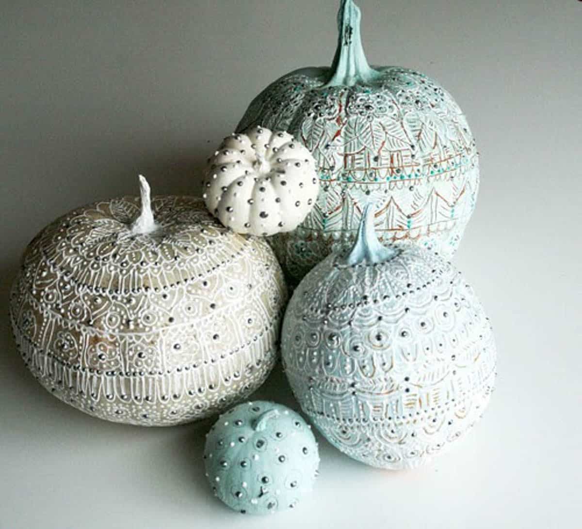 Puffy paint used to decorate pumpkins