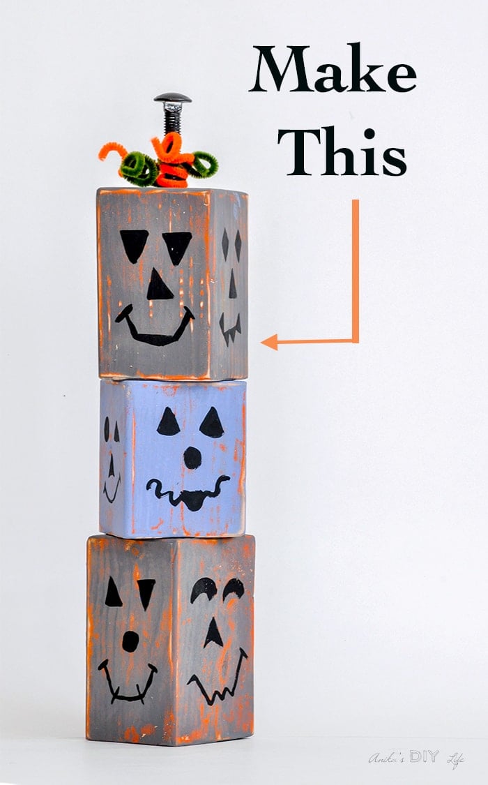 I can't believe how easy it is to make these #woodpumpkins #falldecor