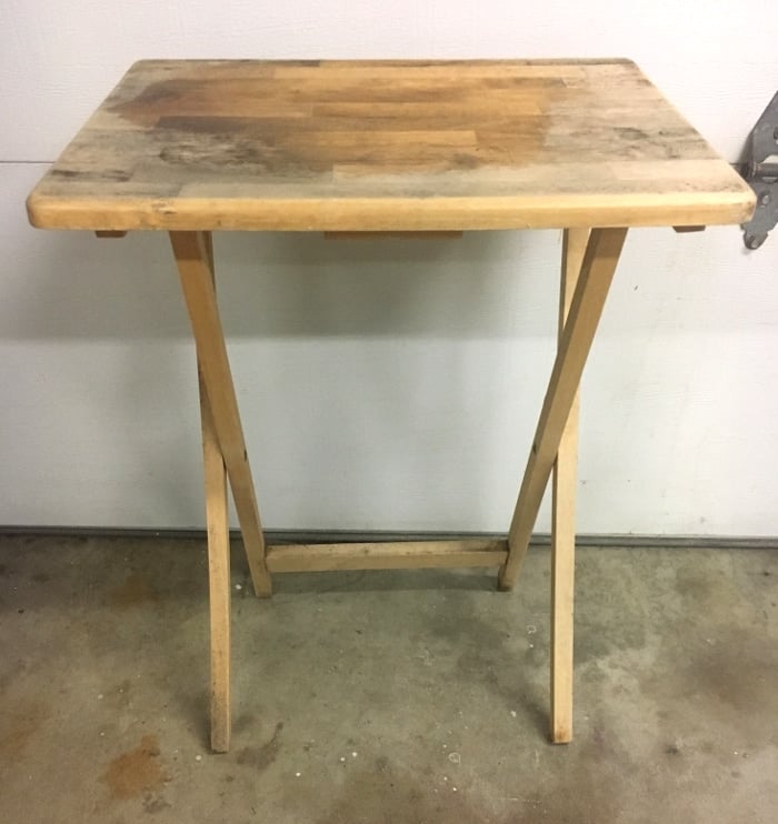 Take a look at how this old TV table got a makeover!