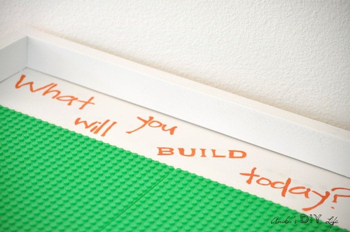 Portable DIY Lego table. An old TV table makeover never looked so cute!