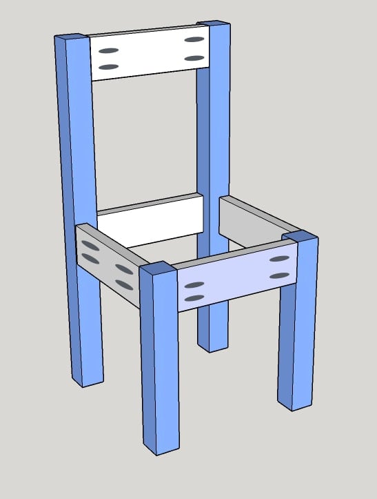 Build an easy DIY kids table and chair set. This simple tutorial can be completed in an afternoon! makes a great gift!
