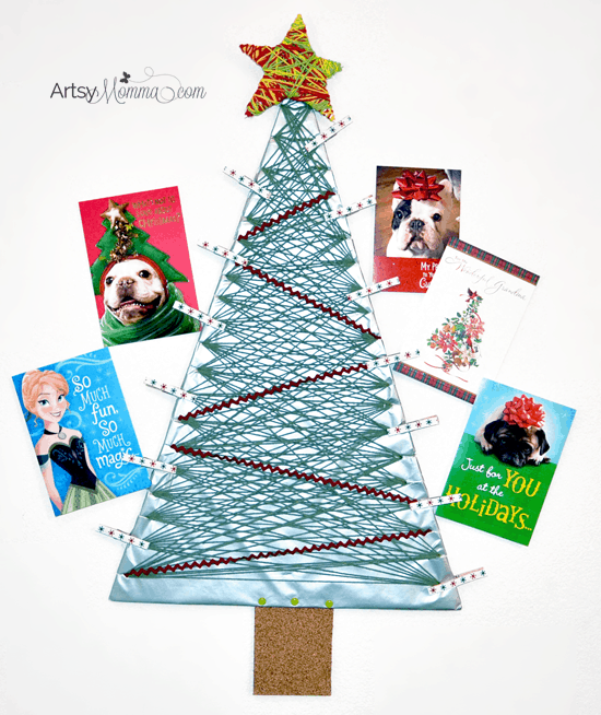 Organize all the Christmas cards and make them look like pretty decor with all these Christmas card display ideas!