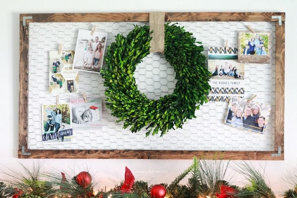 Organize all the Christmas cards and make them look like pretty decor with all these Christmas card display ideas!