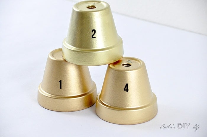 Top 3 gold spray paint colors together