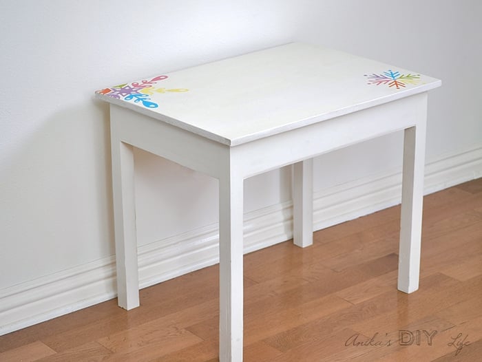 DIY Kids desk with lid closed