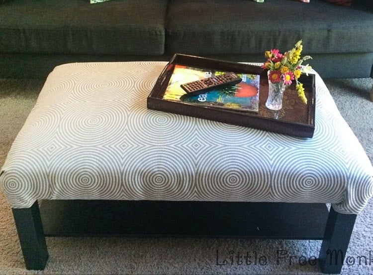 An easy Ikea Lack coffee table hack | faux wood Ikea Lack hack | Farmhouse Ikea Lack table hack
