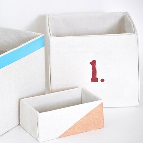 How to Make Perfect No-Sew Canvas Storage Bins