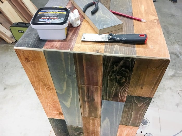 Step by step tutorial on how to build a West Elm inspired Emerson buffet/ sideboard with plans