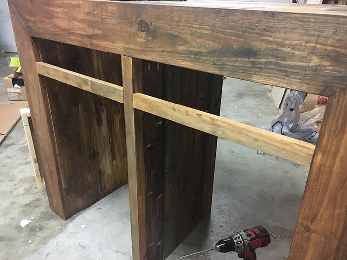 Step by step tutorial on how to build a West Elm inspired Emerson buffet/ sideboard with plans