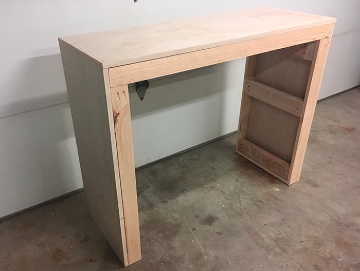 Step by step tutorial on how to build a West Elm inspired Emerson buffet/ sideboard with plans