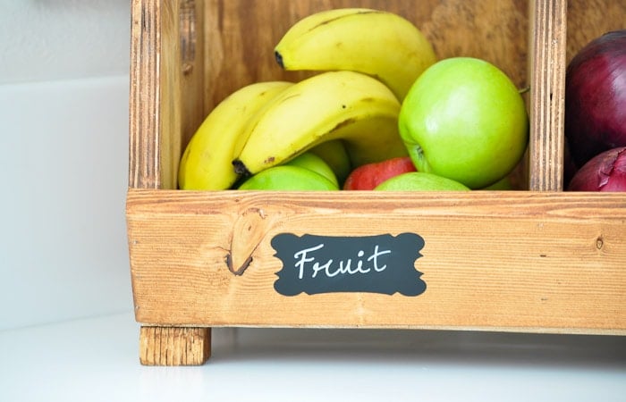 Easy DIY Vegetable storage Bin with divider | Perfect beginner woodworking project | Scrap wood project idea | kitchen organization solution