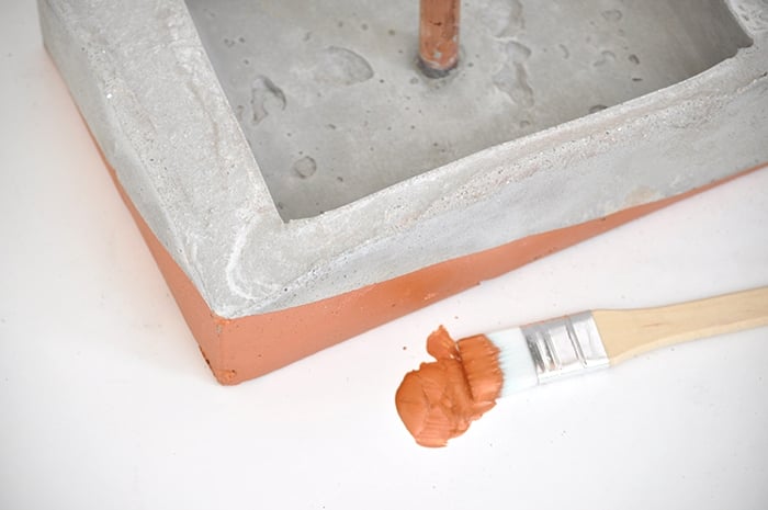 The perfect copper paint! It matches the copper pipe perfectly!