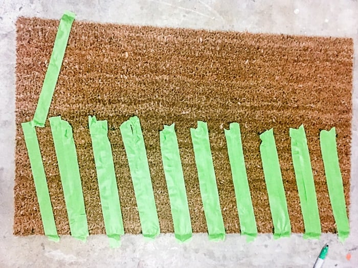 Make your own colorful DIY personalized doormat