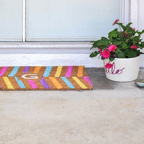 Easy DIY Personalized Doormat