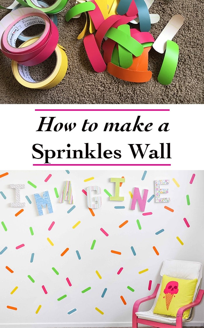 Easy upgrade to a kids room or playroom with DIY accent wall