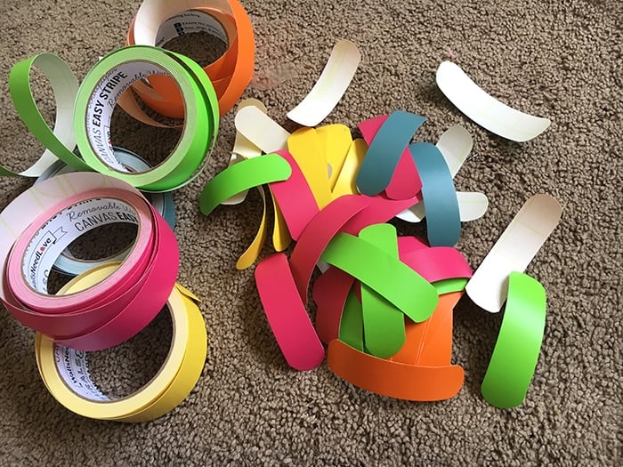 How to create a colorful accent wall in a playroom