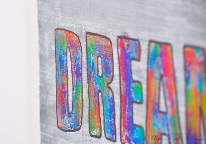 Easy kids room decor using deco foil and adhesive