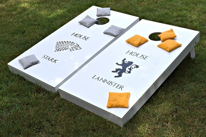 MAke the outdoors fun - DIY cornhole game