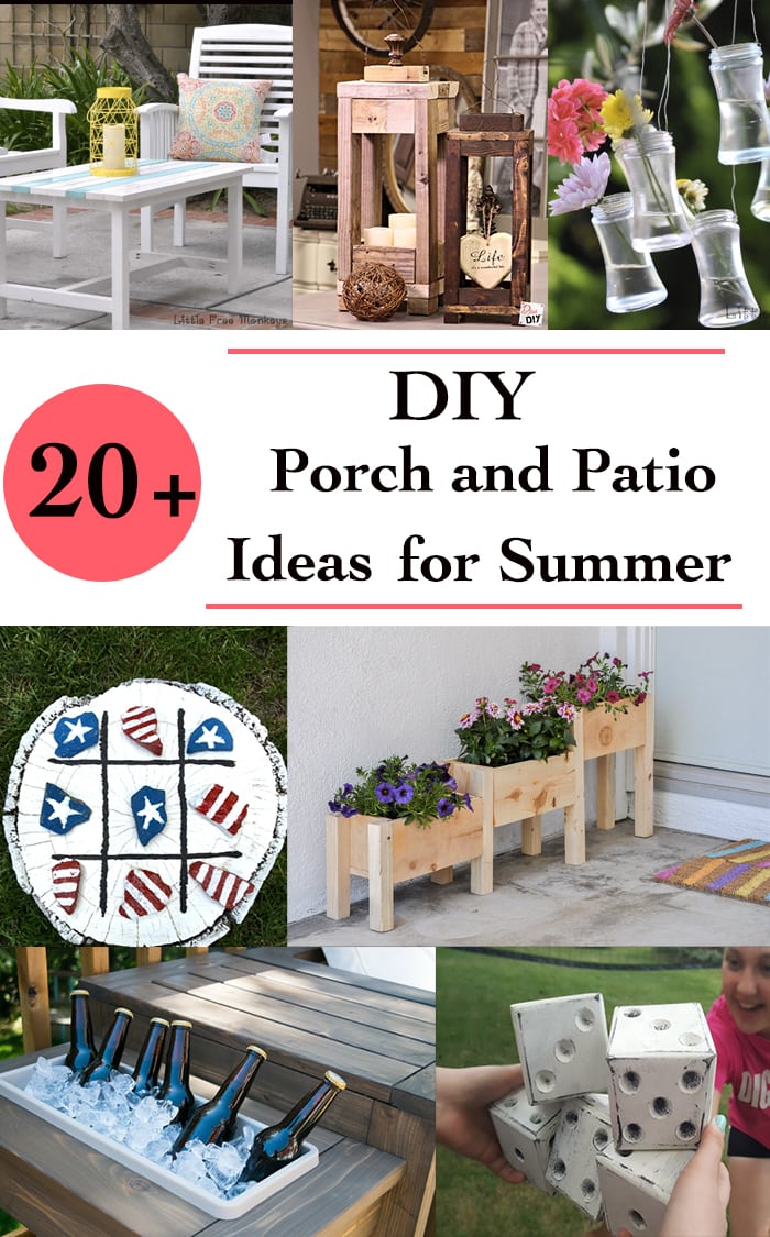 DIY outdoor ideas for a fun summer - porch and patio decorating ideas