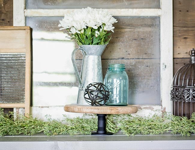 This DIY industrial style cake stand fits right in with any decor. Make your own cake stand with this quick and easy tutorial.