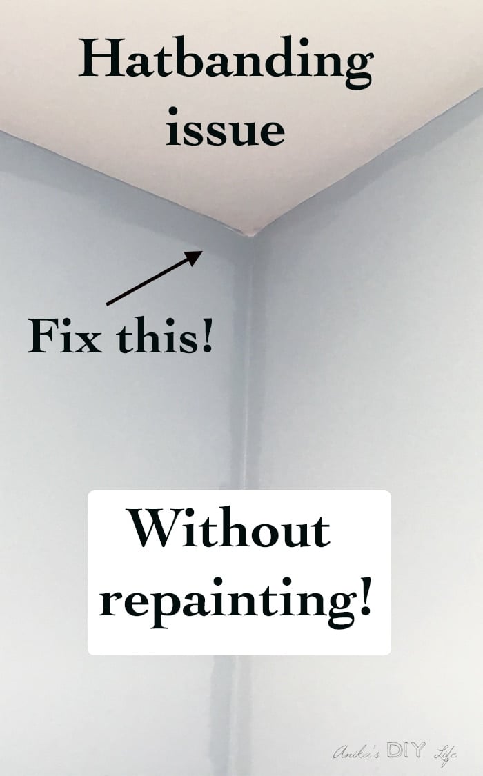 I can't believe how easy it is to fix this issue! brushed paint is different from rolled on paint.