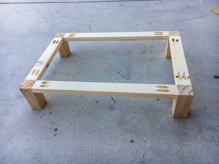 Building a base for a DIY Bar Cart