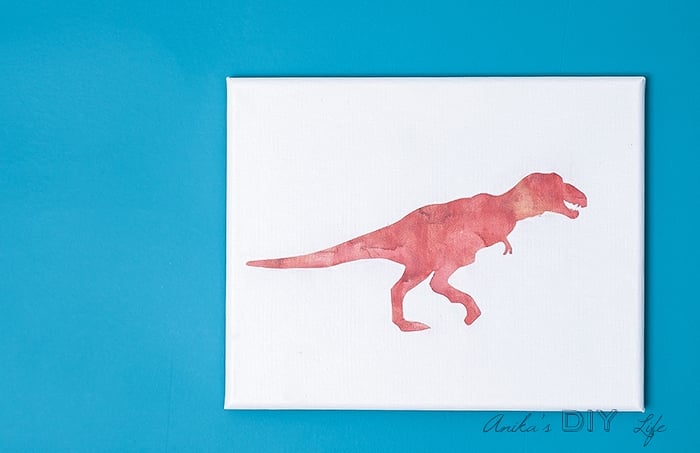 DIY Dinosaur art for kids room