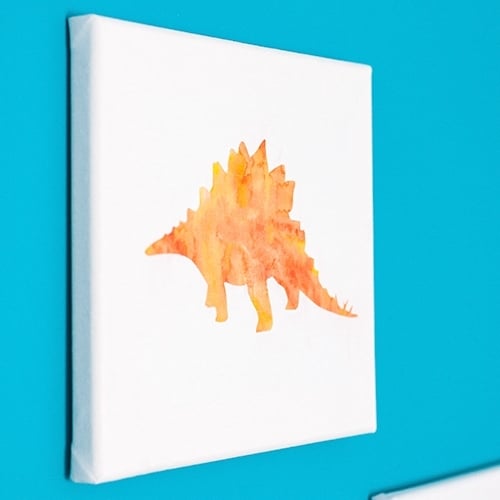 A canvas craft idea that shows you how to turn your favorite printables into canvas wall art. This DIY canvas art makes a perfect bedroom wall decor idea.