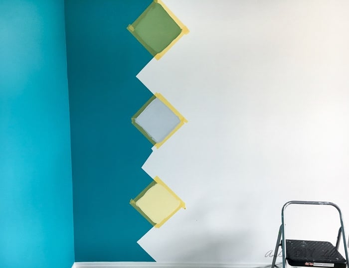 Painting a colorful accent wall using FrogTape