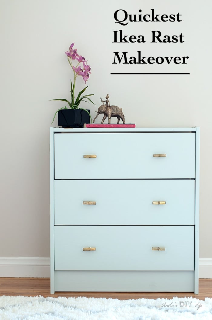 You won't believe how easy and fast this Ikea Rast makeover is!