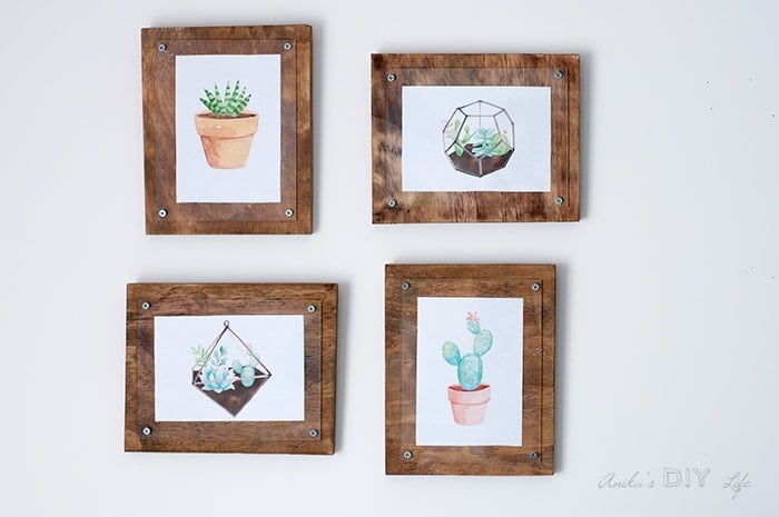 Easy Simple DIY photo frame with plywood and plexiglass!