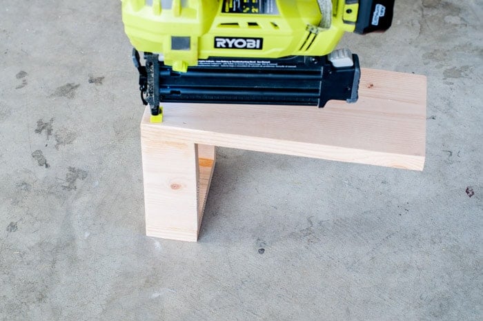 Attaching the back of the DIY wall mounted bottle opener