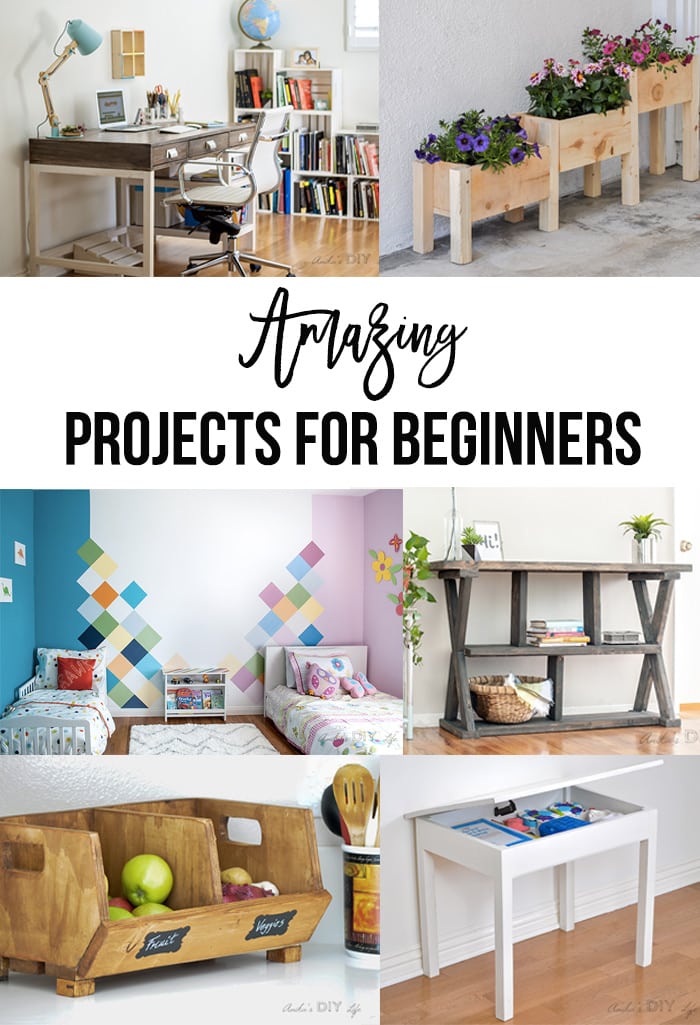 Wow!! These are amazing beginner DIY projects! You will love them!