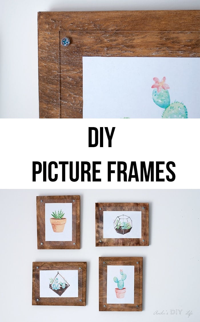 Easy DIY frames using plywood and plexiglass. Makes a great way to display pictures and printables