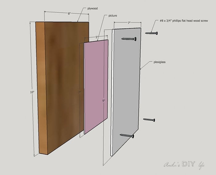 How to build a wood and plexiglass frame | Easy acrylic frame